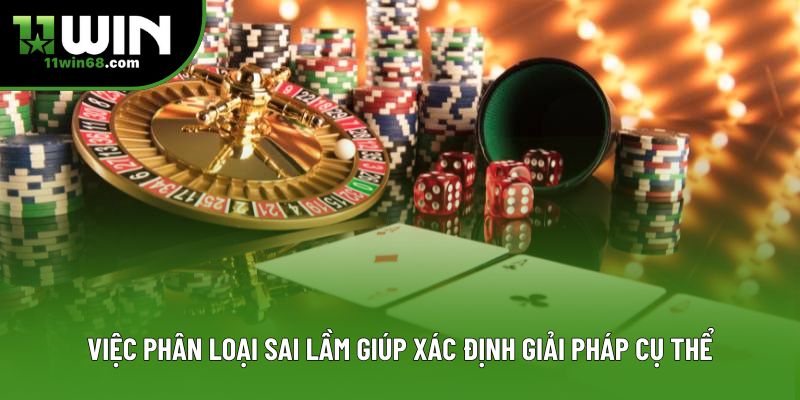 Việc phân loại sai lầm giúp xác định giải pháp cụ thể Việc phân loại sai lầm giúp xác định giải pháp cụ thể